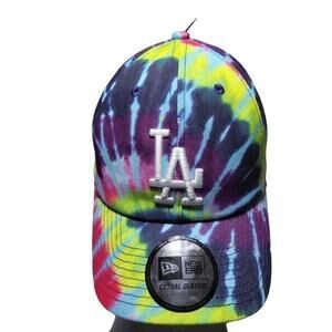 NWT LOS ANGELES Dodgers New Era LA Logo Tie Dye Baseball Cap Hat Size OSFA